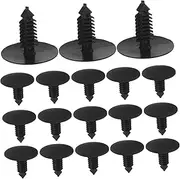GANAZONO 50pcs Fastener Clips for Securing Trunk Liners Bumpers Door Trim Panels Durable Push Pin Retainers Compatible with Ford