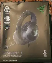 Razer Kraken V3 X Wired USB Gaming Headset:Lightweight Build - Triforce 40mm