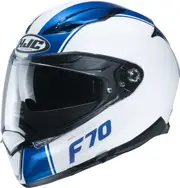 HJC F70 Mago Helmet, white-blue, Size XS for Men White Blue
