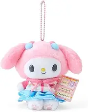Sanrio 932761 My Melody Plush Keychain Mascot Holder (Natsukashi Profile Book)