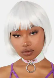 [Forplay] White Bob Wig With Bangs