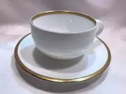 Wedgwood Plato Gold Fine Bone China Teacup And Saucer New