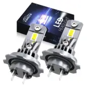 H7 LED Headlight Bulb Kit High Beam 6500K Bulbs Bright Lamp CANBUS 50000LM White (for: Smart)