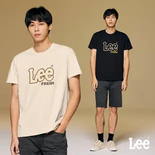 Lee FRESH短袖T恤 男 淺棕 黑色 LB402022