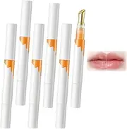 Transparent Colorless Moisturizing Lip Plumping Essencing, Honey Moisturizing Balms, The Super Balm Glossy Lip Treatment, Lip Line Lightening Honey Stick Essencing Oil, For Very Dry Lips (6PCS)