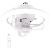 360 ° Rotating Ceiling Fan Light E27 Intelligent Fan with Remote Control7755