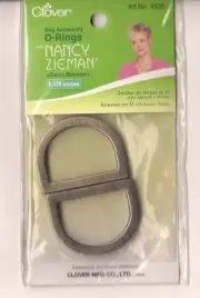D-RINGS - Satin bronze - 30mm/1¼" - Bag acc. - Clover brand - (9535/06)(3201)