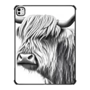 iPad Pro 13-inch (M4) iPad Impact Case Highland Cow
