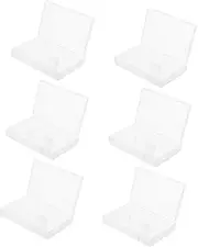 6pcs Cassette Tape Organizer Protective Storage Box Clear Plastic Case For Audio Cassette Organization Home Audio Cassette Storage Cases