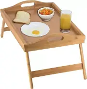 Lap Folding Bed Desk Board Breakfast Tray Table Portable Foldable Eating Food