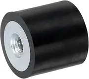 uxcell 15 x 15mm M4 Thread Female Rubber Mounts, Vibration Isolators, Replaces Anti Vibration Pads Flat Silent Block Base Block