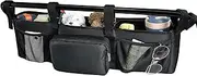 letesult Double Stroller Organizer Fit for BOB Duallie & Baby Jogger City Mini GT2 Double Stroller, Double Baby Stroller Accessories Double Stroller Parent Console with Cooler Pocket(Empty Bag)