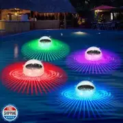 Pugwoy Solar Floating Pool Lights, Floating RGB Color Changing Solar Lights -