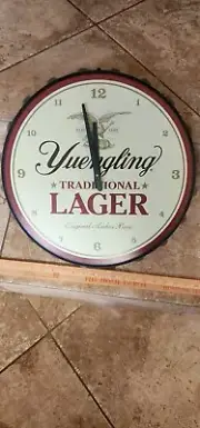 Authentic 18" Yuengling America's Oldest Beer Bald Eagle Quartz Clock New