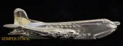 C-124 GLOBEMASTER MAC GOLD LAPEL HAT PIN UP DOUGLAS US AIR FORCE PILOT CREW WOW