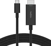 Belkin USB Type C to HDMI 2.1 Cable, 6.6FT/2M Cable with 8K@60Hz, 4K@144Hz, HDR, HBR3, DSC, HDCP 2.2, Works with Chromebook Certified, Compatible with MacBook, iPad Pro and Other USB C Devices