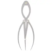 Three-point Positioning Caliper for Eyebrow Makeup