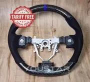 TARIFF FREE For SUBARU IMPREZA WRX STi Real CARBON Alcantara Blue Steering Wheel (for: Subaru)