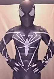 Symbiote Spider-man Jumpsuit Venom Suit Cosplay 3D Costume Halloween Adult Kids