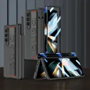 For Samsung Galaxy Z Fold4 5G Foldable Phone Case With Magnetic Hinge And Wrist Strap - Portable And Secure