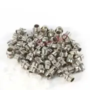 500x 3mm LED Light Lamp Bezel Surround Base Holder Round Chrome Metal Surround