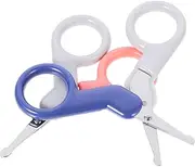 Kisangel 2Pcs Nail Clippers Safety Scissors Ergonomic Design for Manicure Tip Cutting Tools for Comfortable and Safe Nail Care