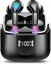 Bluetooth Headphones, Wireless Bluetooth 5.3 in-Ear Headphones with 4 Microphones, 2023 Wireless Headphones ENC Noise Cancelling Earbuds with USB-C, 40H Deep Bass, IPX7 Waterproof Earphones