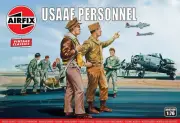 Airfix Vintage 46 USAAF Personnel 1:76 Scale Plastic Model Figures A00748V