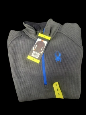 Spyder Outbound Sweater Jacket Men’s Small 1/4 Zip Gray Fleece Lined
