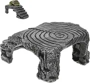 Resin Turtle Drying Platform by Floating Tortoise Basking Dock Reptile Dock Climbing Slope for Tortoises Pet Turtle Supplies