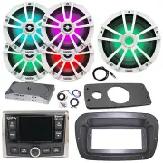 JBL Marine Radio, ANT, Amp,Kit, LED Sub,4x 6.5" LED Speakers,Spa Bezel, Adapter