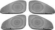 XEBRAD for Mitsubishi, Pajero Sport Montero 2020 Car Audio Speaker Cover Trim Door Loudspeaker Cover Trim Car Accessories Interior car Speaker Trim(Black)