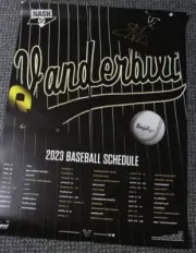 ENRIQUE BRADFIELD SIGNED VANDERBILT COMMODORES 2023 POSTER 1st Rd Pick Orioles