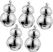 BESPORTBLE 5pcs Gourd Bell Jewelry Bells Hangers to Decorate Christmas Tree Bells Pendant Bell Cow Bells Cat Dog Collar Bells Hanging Bells for Dogs Jingle Bell Dog Collar Door Copper Silver