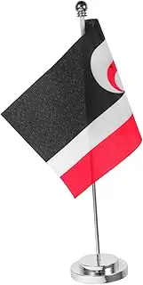 MINAOLULUS National Flag Table Flag Small Desk Banner Hawaii Office Supplies Mini Office Banner New Zealand Decorations Plastic