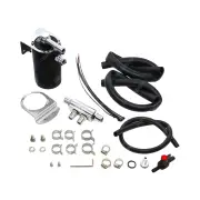 SAAS Oil Catch Tank Full Kit for Mitsubishi Triton MQ 2.4L Black Anodised