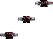 Gatuida 3pcs Car Audio Fuseholder Inline Auto Circuit Breaker 30a 12v-24v Manual Reset Waterproof