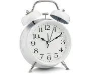 Bell Alarm Clock Battery Operated,Loud Mechanical Wind-Up Alarm Clock