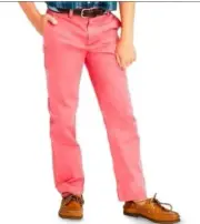 NWT VINEYARD VINES Boys Breaker Jetty Red Reef Pants Size 16 Coral Pink