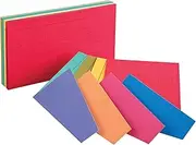 Oxford Extreme Index Cards, 3 x 5 Inches, Assorted Colors, 100 per Pack (04736)