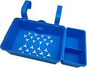 Poolside Basket - Thickened Pool Storage Basket | Portable Container with Double Hook Organizer for Beach Deck Porch Swimming Garden Outdoor