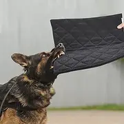MABOZOO Indestructible Dog Bed, Chew Proof Crate Pad for Aggressive Chewers, Machine Washable Quilted Mat, Durable for Medium Dogs, Black Kennel Pad (28x41 in)
