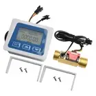 Water Usage Counter with Temperature Range Display in Celsius and Fahrenheit