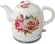 Portable Electric Kettle Ceramics 1.2 Liter Fast Heating Countertop Tea Maker Hot Water Boiler Auto Shut-Off Boil Dry Protection Hot Water Dispensers Kitchen Fast Boil (B) lofty ambition KeYJ