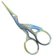 TIT Stork Embroidery Scissors And Eyebrow Cross Stitch Sewing Kniting Thin Point