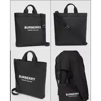 在飛比找蝦皮購物優惠-全新真品 Burberry 黑色 托特包 手提袋 手提包 購