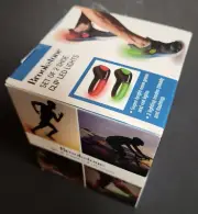Brookstone Light Up Shoe Clip Sets LED Lights, Neon Green & Red - With Batteries