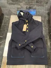 NWT BROOKS BROTHERS BLACK FLEECE BLUE WOOL PULLOVER JACKET SIZE BB2/S MRSP $2200