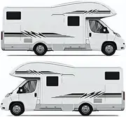Car Stickers Graphics Stripes Decor Decal for Motorhome Horsebox Caravan RV Camper Minibus Van Body Vinyl Decoration Accessories ﻿，Car Stickers