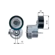 Gates Alternator Belt Tensioner for Alfa Romeo Giulietta Stelvio 1.8L 2.2L 10-On